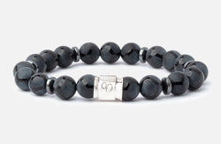 Onyx and Hematite Bracelet