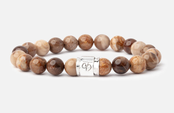 American Petrified Wood Jasper Bracelet